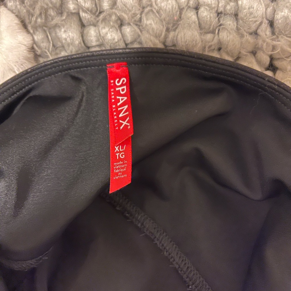 Spanx ‘leather’ leggings with control top